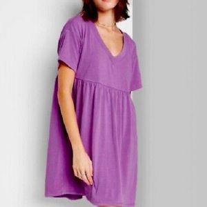 NWT Wild Fable Babydoll Sweatshirt Dress